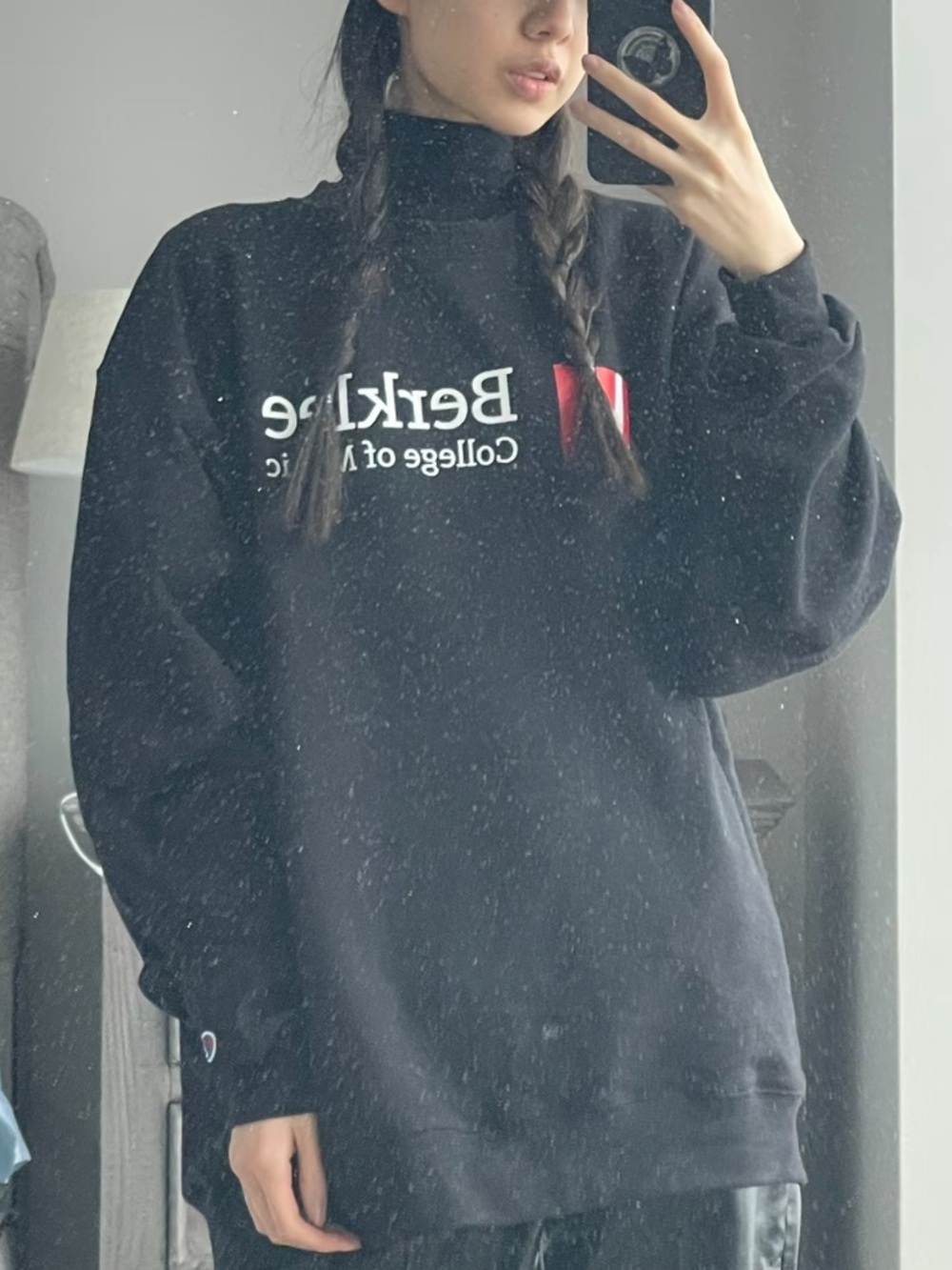 Champion & berklee Black Sweatshirt